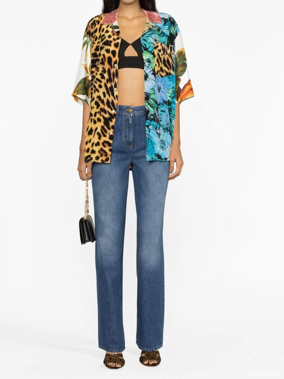 Cheap '95 Women jeans Versace straight-leg Medusa 0422